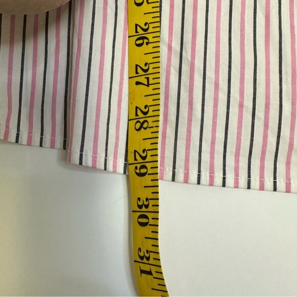 Motherhood Maternity Striped Mock Wrap Top with Belt, Size 1X - Picture 6 of 11